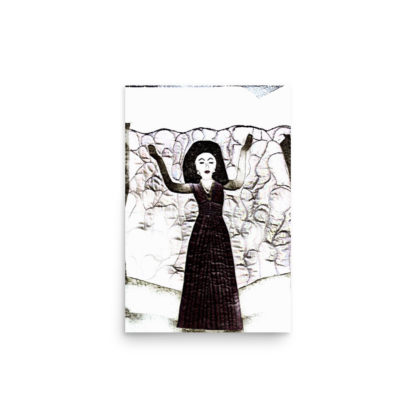 Calling on the Ancestors-Brown and White Print - Image 2