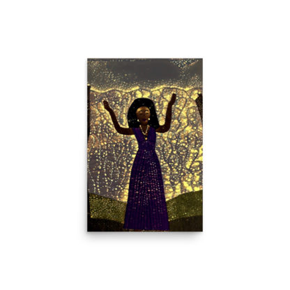 Calling on the Ancestors-Gold Lights Print - Image 2