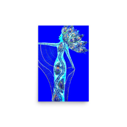 Lady Peacock Print - Image 2