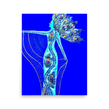 Lady Peacock Print - Image 3