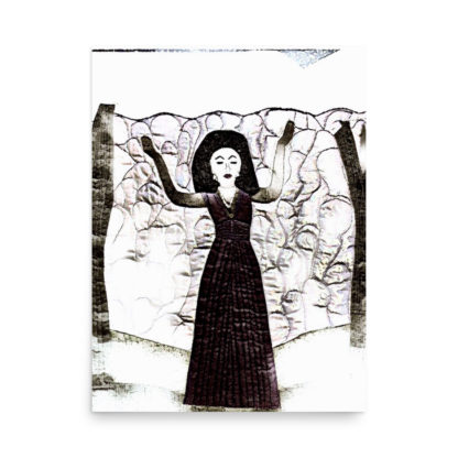 Calling on the Ancestors-Brown and White Print - Image 4