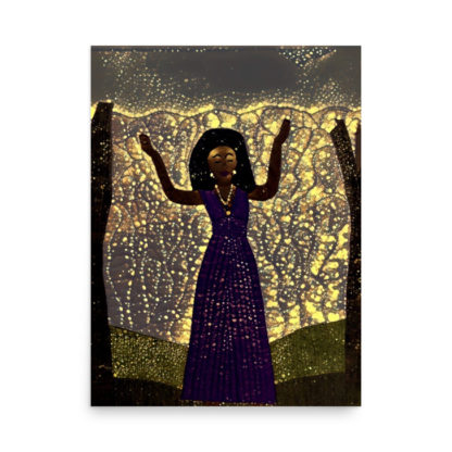 Calling on the Ancestors-Gold Lights Print - Image 4