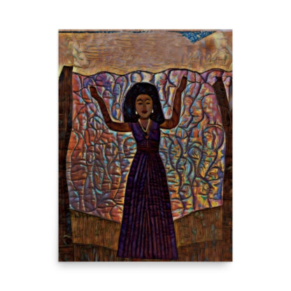 Calling on the Ancestors-Brown Print - Image 4