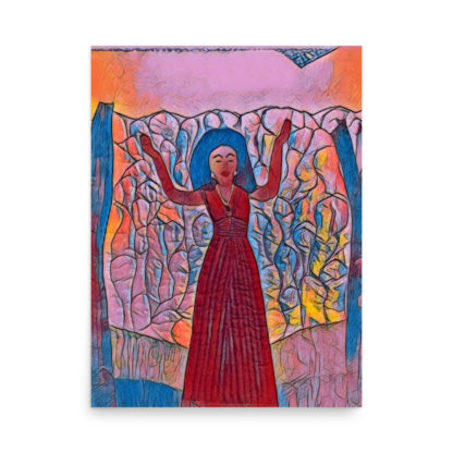 Calling on the Ancestor-Red and Blue Print - Image 4