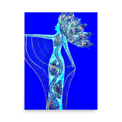 Lady Peacock Print - Image 4