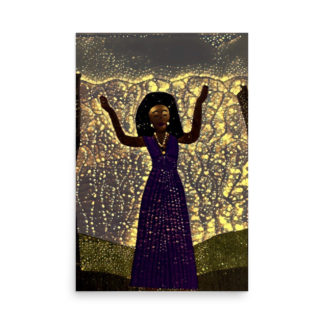 Calling on the Ancestors-Gold Lights Print