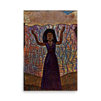 Calling on the Ancestors-Brown Print