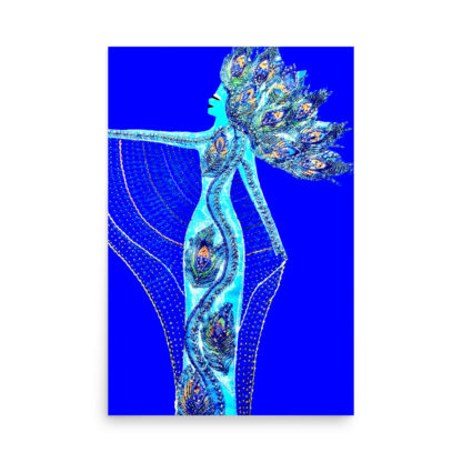 Lady Peacock Print