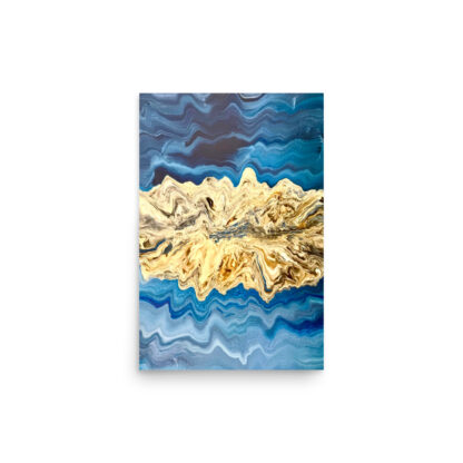 Blue Kyanite Crystal Print - Image 2