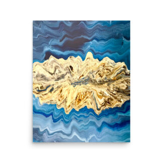 Blue Kyanite Crystal Print