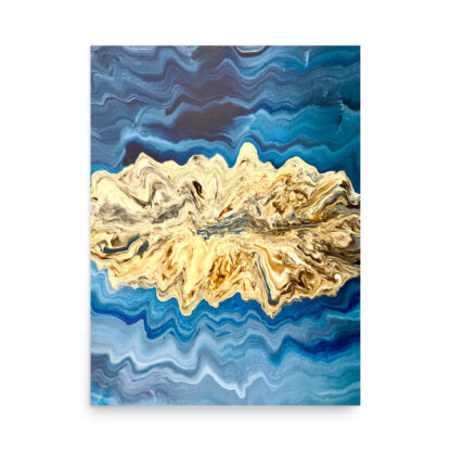 Blue Kyanite Crystal Print - Image 3