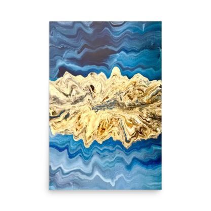 Blue Kyanite Crystal Print - Image 4