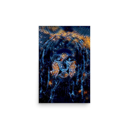 Nut's Face-Blue, Gold - Image 2