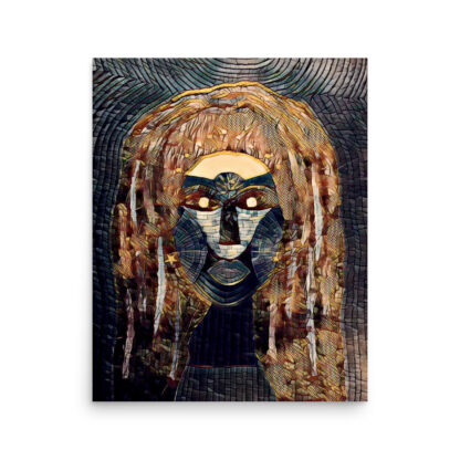 Nut's Face- Indigo and Tan