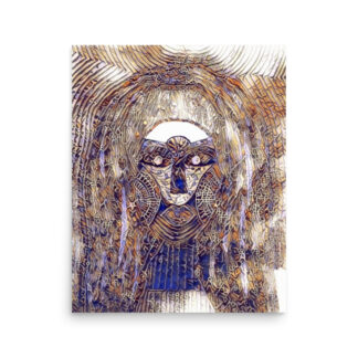 Nut's Face-Purple and Taupe