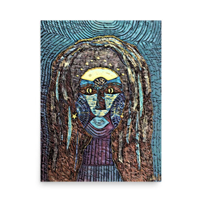Nut's Face-Brown and Teal - Image 3