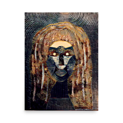 Nut's Face- Indigo and Tan - Image 3
