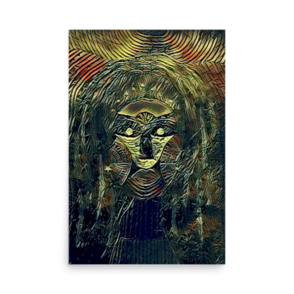 Nut's Face-Blue, Gold, Green - Image 4